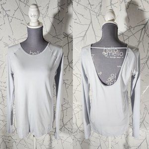 Under Armour Pale Blue Scoop Back Long Sleeve Tee